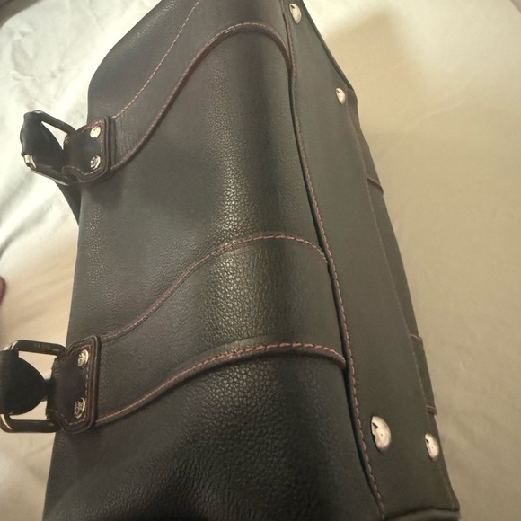 MCM Mini Boston Black Leather Bag - Picture 6 of 7